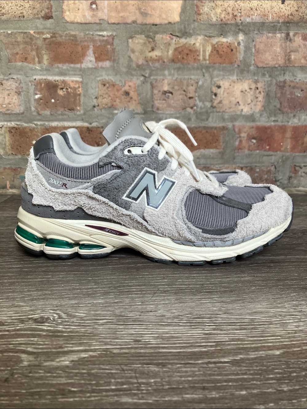New Balance 2002R Protection Pack sneaker in the Rain Cloud colorway.